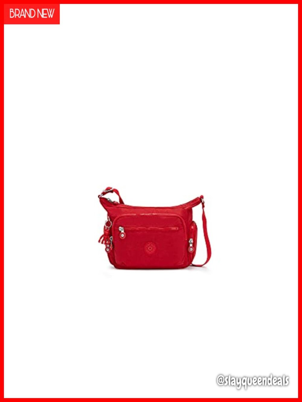 Kipling Gabbie Small Crossbody Bag Lightweight Nylon Messenger Purse